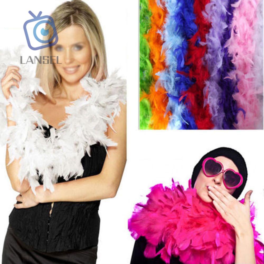 Dây Lông Vũ Dài 2M Nhiều Màu Sắc Dùng Trang Trí Tiệc Cưới/ Hóa Trang