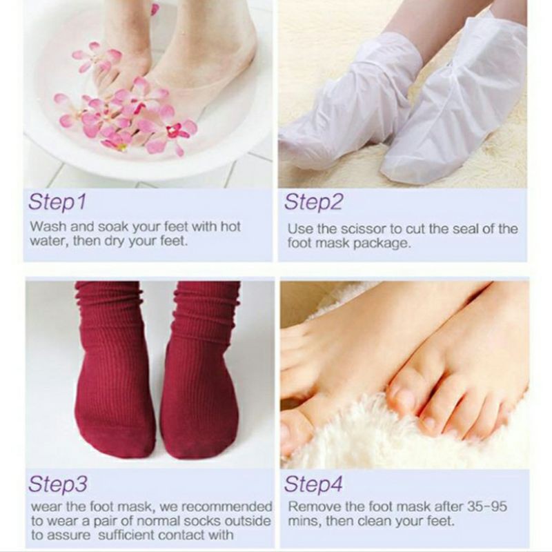 🌸MẶT NẠ Ủ CHÂN LỘT DA CHẾT ALIVER FOOT EXFOLIATING FOOT MASK | BigBuy360 - bigbuy360.vn