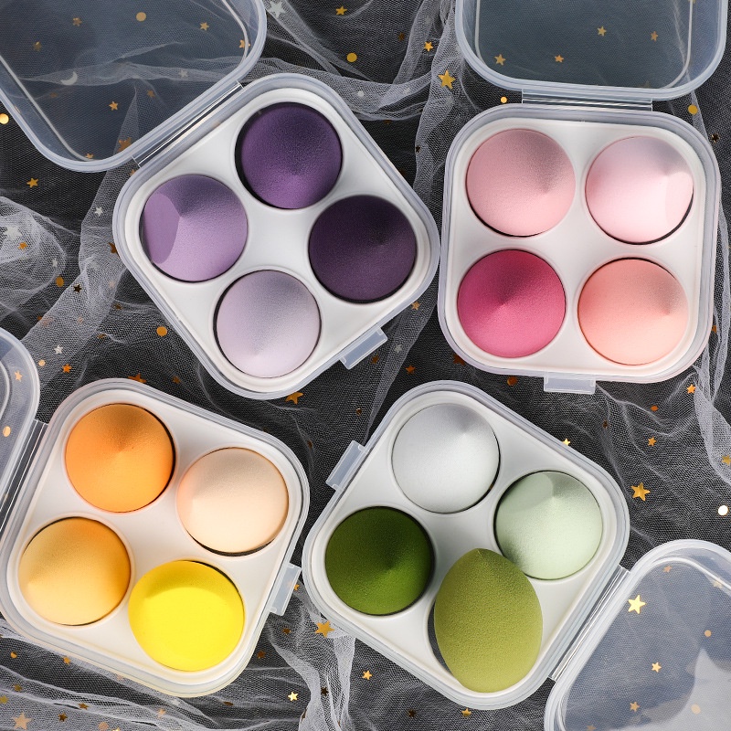 Set 4 Mút Trang Điểm Hình Giọt Nước Nội Địa Trung Chính Hãng