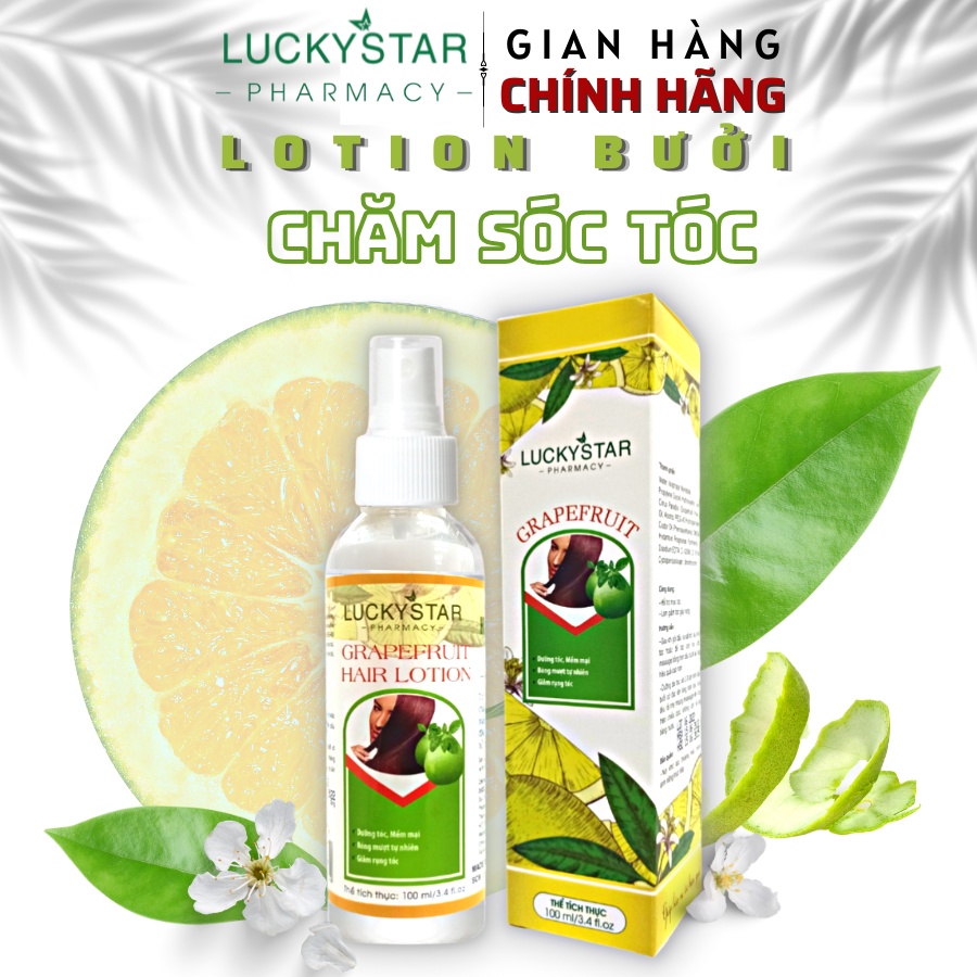 Lotion Dưỡng Tóc Tinh Dầu Bưởi Lucky Star 100ml