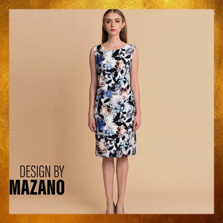 Váy đầm ôm hoa chiết ly lưng chính hãng Mazano