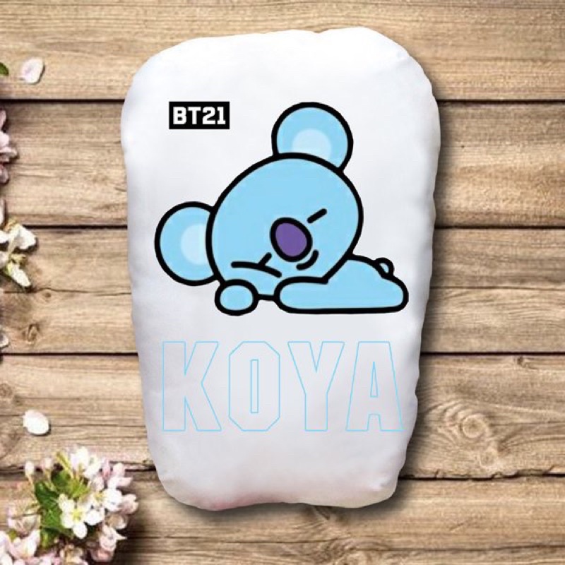 gấu ôm BT21  2 mặt ảnh/ Gối ôm ngủ BTS