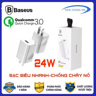 Củ sạc nhanh 24w baseus quick charge