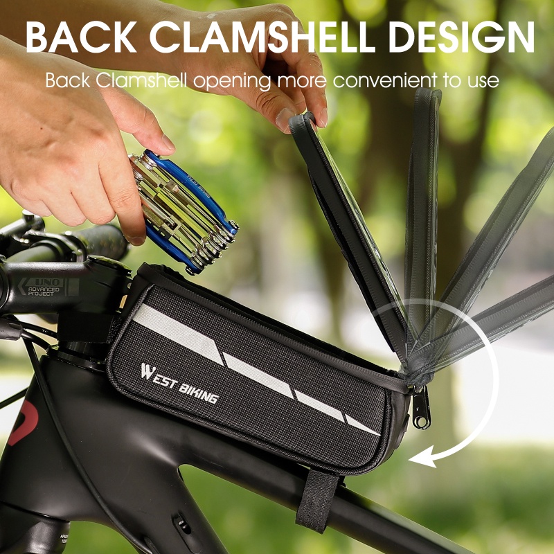 Túi gắn xe đạp WEST BIKING chống nước thích hợp cho điện thoại 7.0"