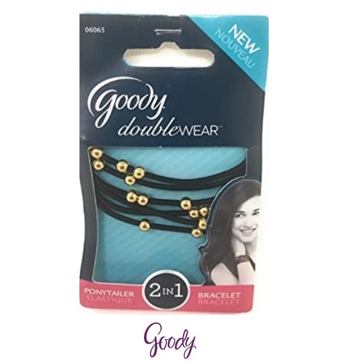 Bộ 6 dây cột tóc Doublewear Metal Beads,2 trong 1 - kết hợp dùng làm vòng đeo tay thời trang