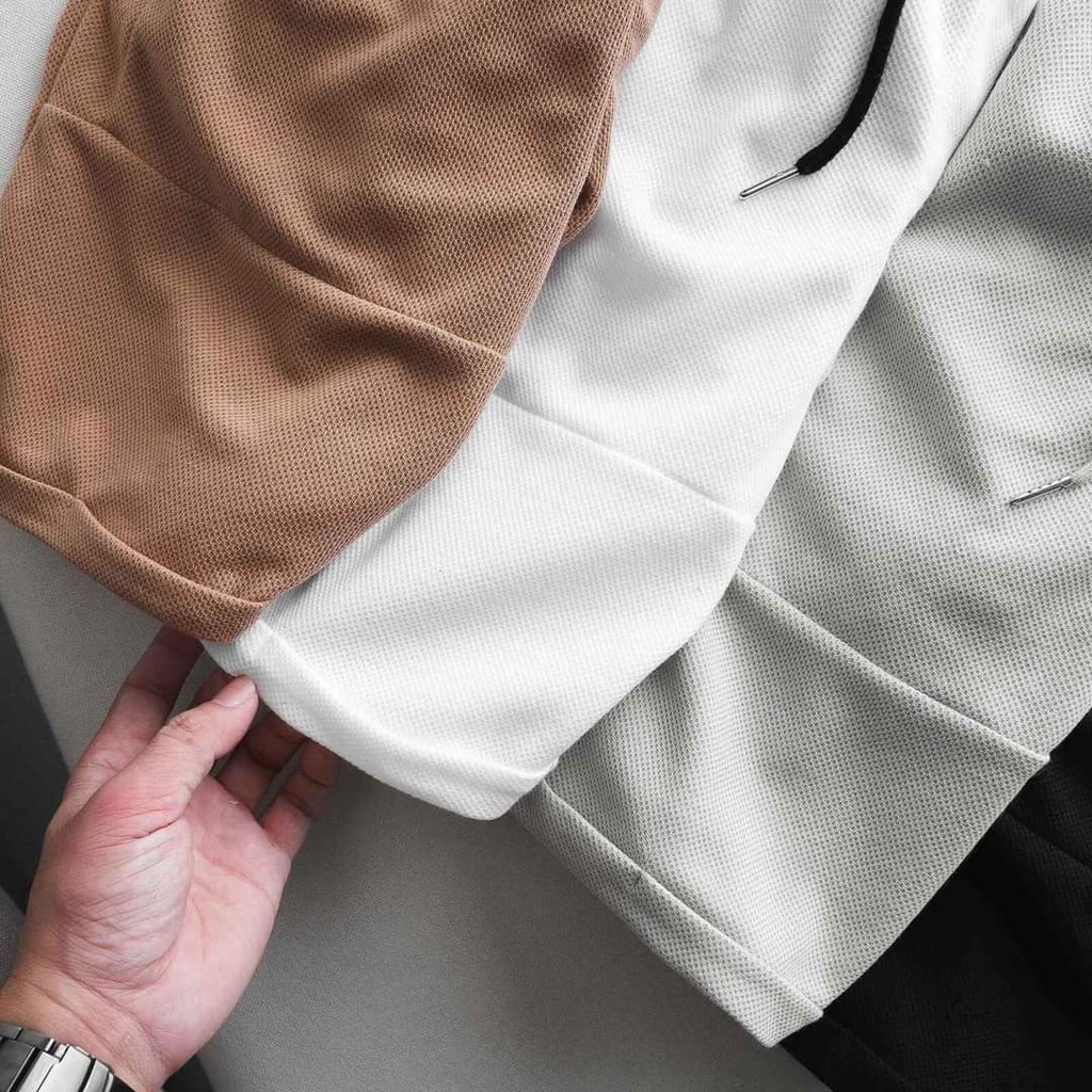 Siêu phẩm quần short lửng thời trang chất liệu pique cao cấp