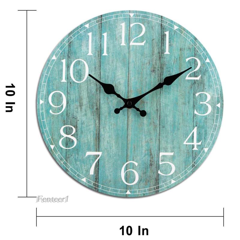 [Fenteer1] Đồng Hồ Treo Tường Nghệ Thuật 10 &quot;Không Ồn Không Dính Cho Phòng Ngủ / Nhà Cửa