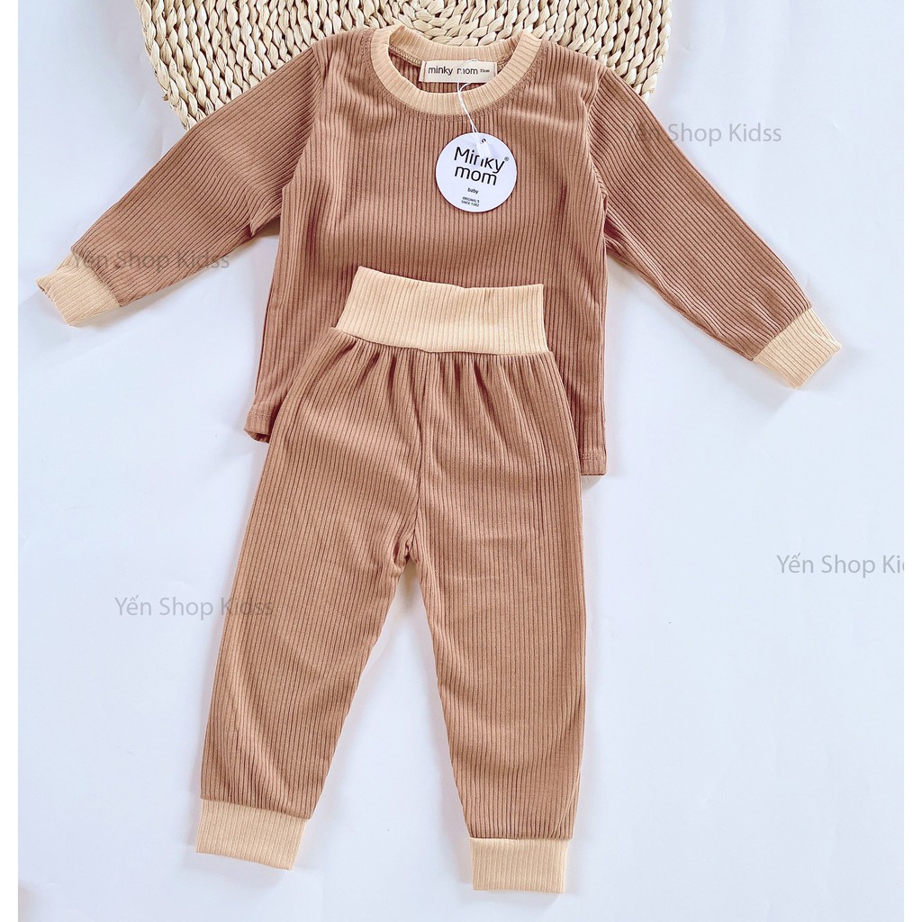 Sale !!! Bộ Dài Gân Tăm Cạp Cao Cho Bé (7-16kg) (SP001369)