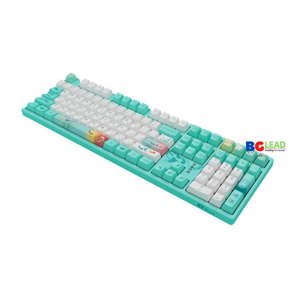 Bàn phím cơ AKKO 3108 V2 Monet'S Pond (blue, orange và pink AKKO switch V2) - Sản phẩm hot nhất của Akko - Mai Hoàng PP