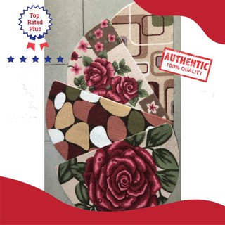 [Nhanh Lên] Thảm Chùi Chân Bán Nguyệt Chống Trơn PVC [Xả Kho] Kích Thước 40cm x 65cm (Hoa Văn Ngẫu Nhiên)