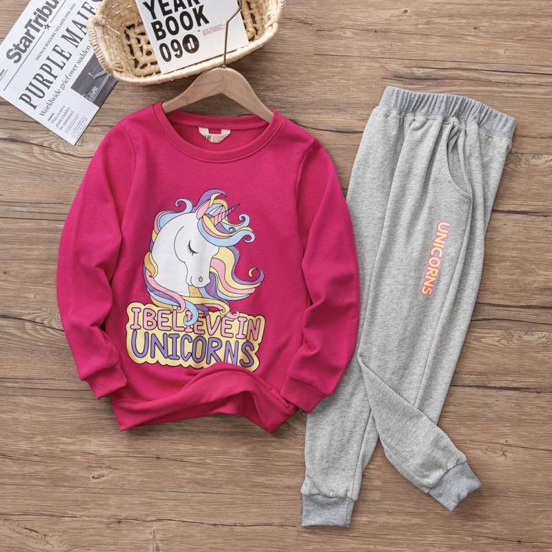 GIÁ SỐC  Bộ nỉ da cá bé gái xuất dư cực mềm mịn 18-43kg