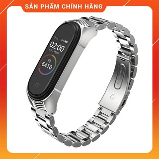 Dây đeo kim loại mắt to cho Xiaomi Miband 3-4 Mijobs