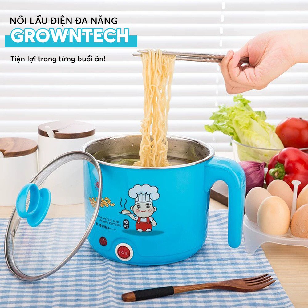 Nồi lẩu mini điện đa năng G01 dung tích 1.8L - Chống dính - Hàng chính hãng phiên bản mới 2022 bảo hành 2 năm