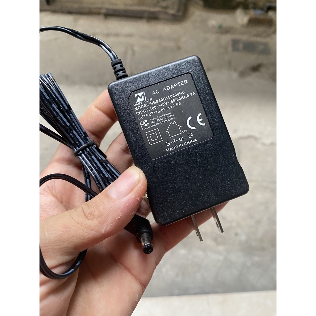 Adapter nguồn DC 15V-2A chính hãng