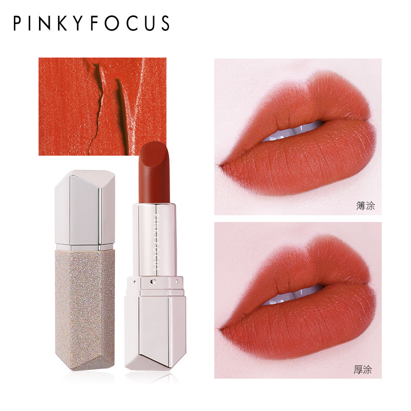 Son lì PINKYFOCUS thỏi hình kim cương pha lê lấp lánh | BigBuy360 - bigbuy360.vn