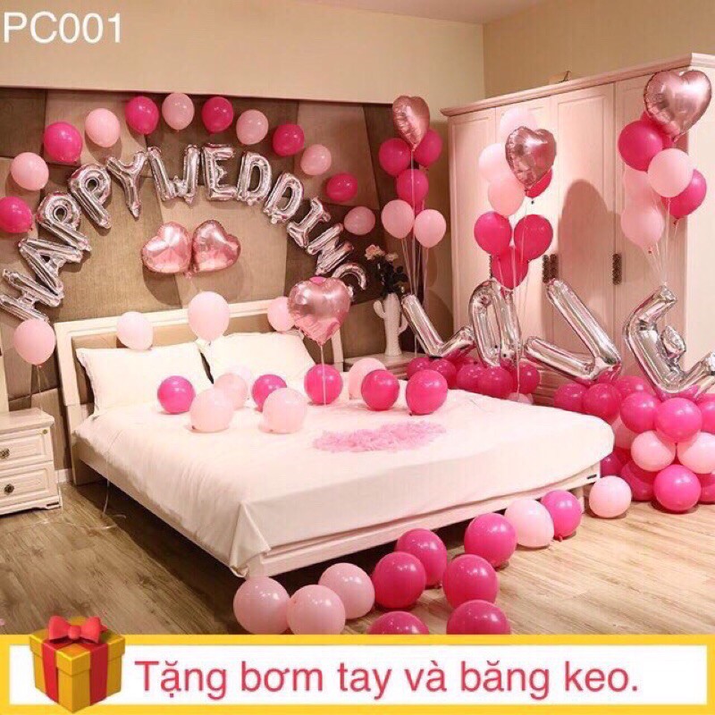 Bộ bóng chữ LOVE size to 70cm trang trí phòng cưới, tỏ tình, cầu hôn, valentine