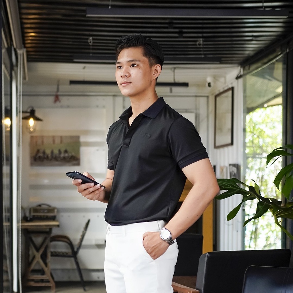 Áo thun nam POLO trơn vải cá sấu cao cấp ngắn tay - POLO PASS BASIC