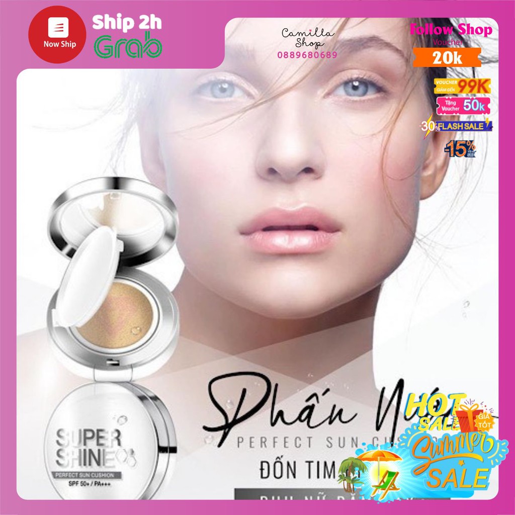 Phấn nước chống nắng tế bào gốc Supershine Perfect Sun Cushion Cosmeheal