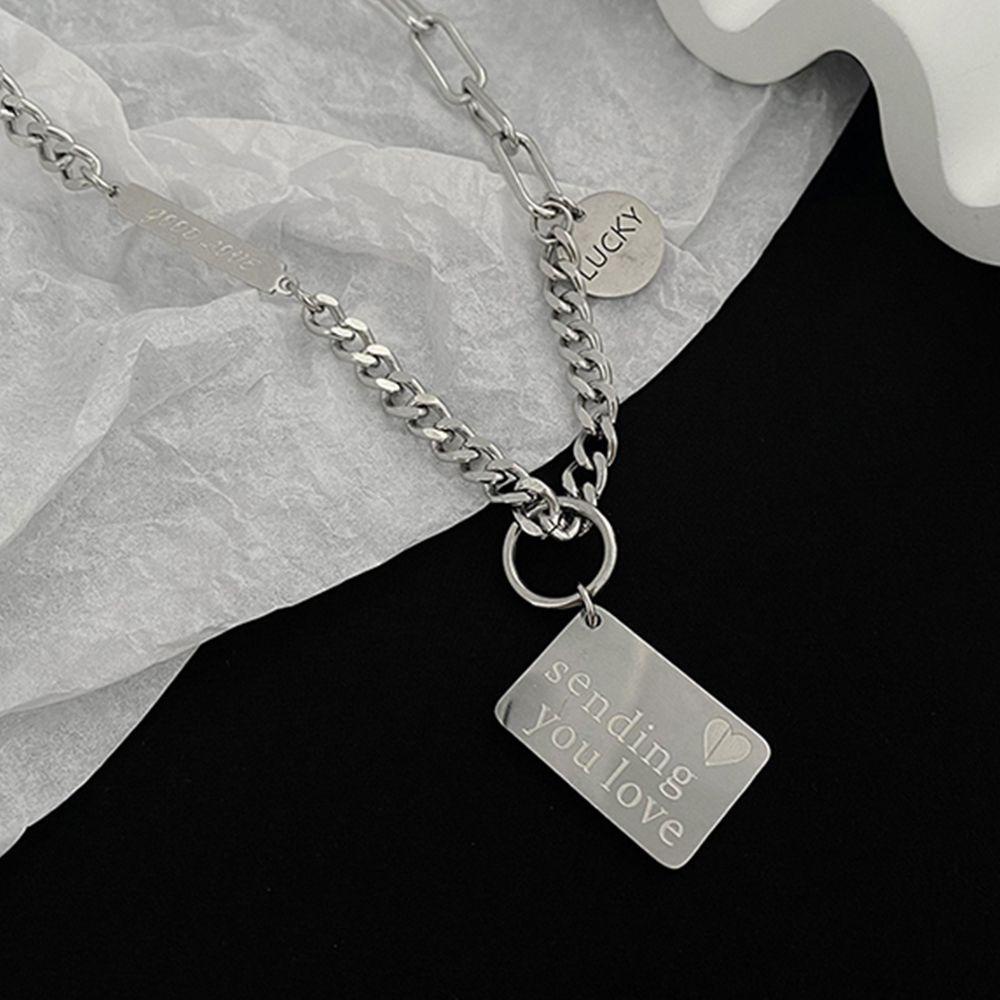 AROMA Vòng cổ Choker Đơn Giản Phong Cách Punk Hip Hop Cá Tính Cho Nam Và Nữ