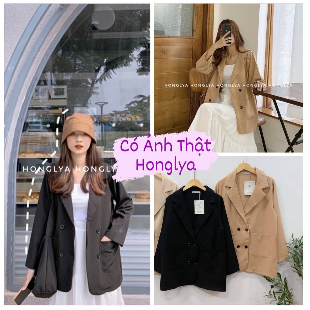 [Ảnh thật] Blazer kẻ caro 1 lớp phong cách ulzzang / Blazer caro siêu chất | BigBuy360 - bigbuy360.vn