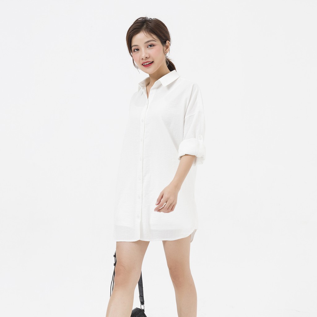 Áo Sơ Mi LeH Oversize Dáng Dài H61H20Q001