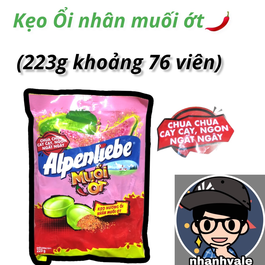 Kẹo Ổi nhân muối ớt gói 227g (khoảng 76 viên)