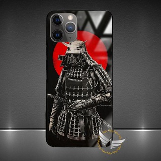 Ốp lưng kính cường lực iPhone 11, iPhone 11 Pro, iPhone 11 Pro Max hình Samurai