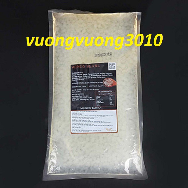 Thạch Ngọc Trai ( Trân Châu) Trắng 3Q Wings Pearl Đài Loan gói 2kg