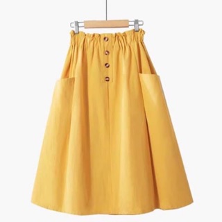 Chân váy xoè vải thô mềm freesize nhiều màu
