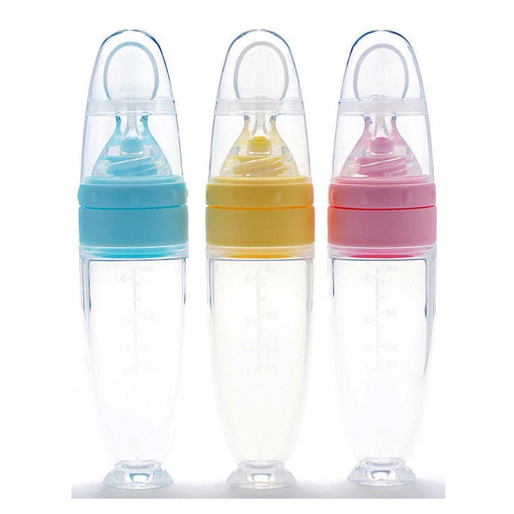 Bình Ăn Dặm Có Muỗng Chống Trượt Đa Năng Cho Trẻ Em