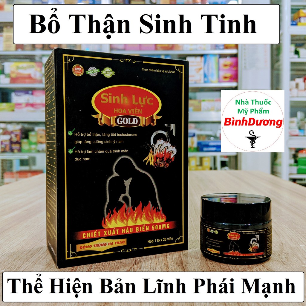 Viên uống Tăng Sinh Lý Nam 💪 Chính Hãng 💪 Sinh Lực Hoa Viên Gold chiết xuất Hàu Biển, Nấm Ngọc Cẩu tăng sinh lực nam