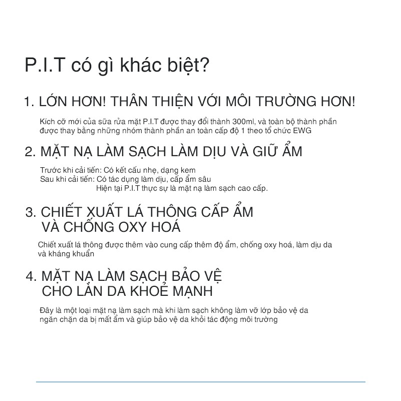 Sữa Rửa Mặt Troiareuke P.I.T Cleansing