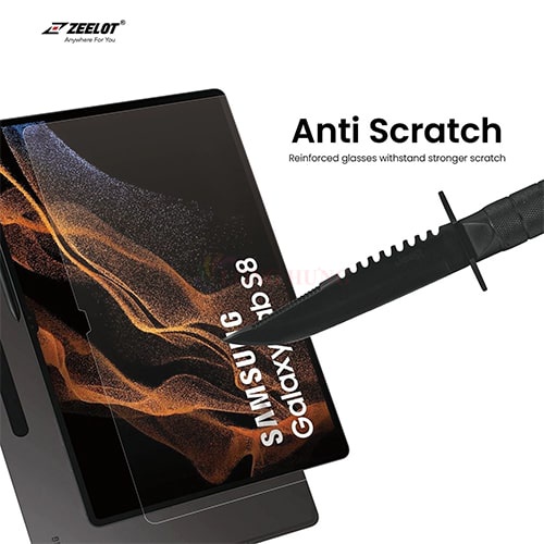 Dán màn hình cường lực 2.5D Zeelot Screen Protector Samsung Galaxy Tab S8/S7/S8+/S7+/S7 FE - Hàng chính hãng
