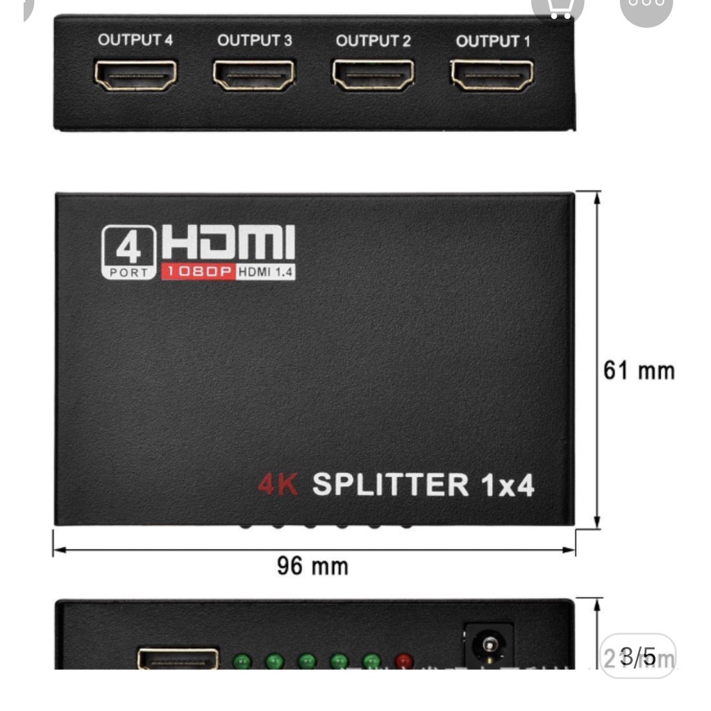 Bộ chia HDMI 4 cổng
