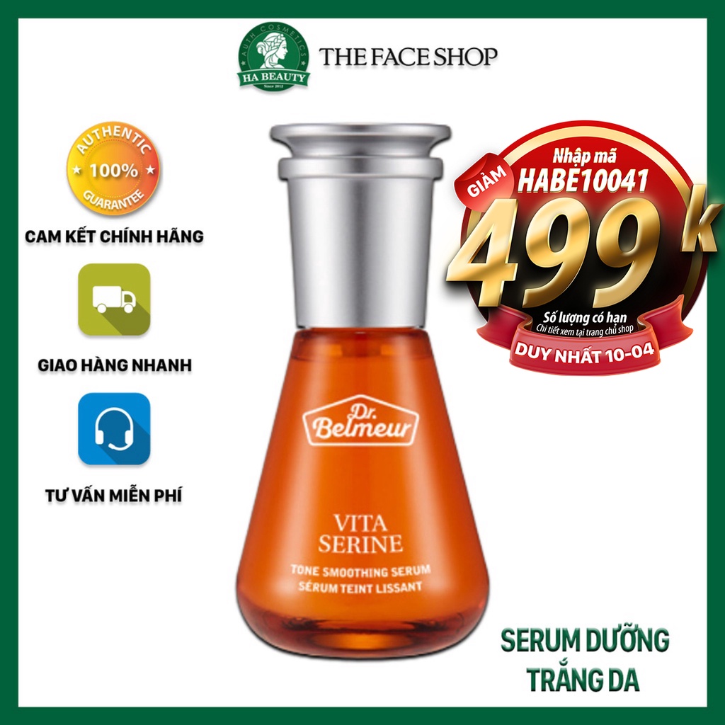 Serum dưỡng trắng da chống lão hóa dưỡng ẩm nám làm sáng da vitamin C The Face Shop Dr Belmeur Vita Serine Serum 45ml