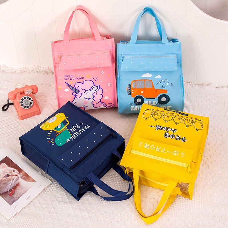 Túi học thêm túi đựng đồ xách tay học sinh sinh viên chống thấm nước bền đẹp túi vải bố