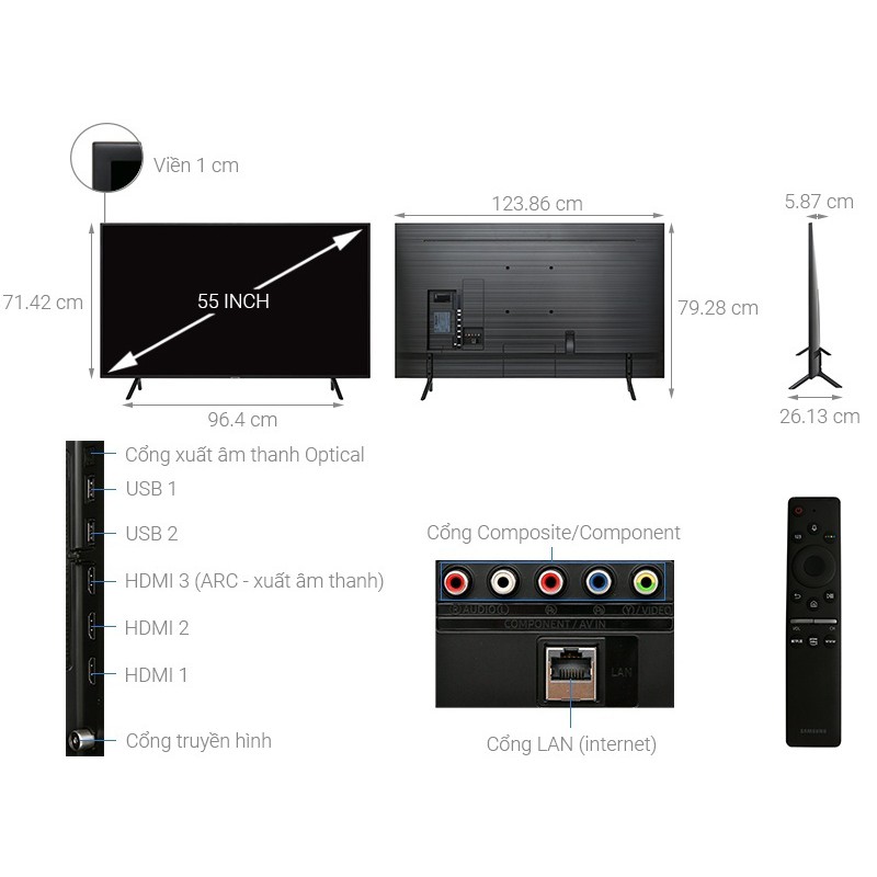 Smart TV 4K UHD 55 inch RU7250 - LIÊN HỆ VỚI NGƯỜI BÁN ĐỂ ĐẶT HÀNG