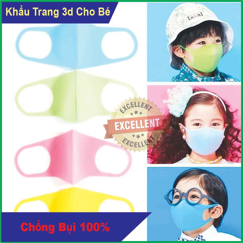 Combo 10 Khẩu Trang Vải Su Cho Bé Từ 6 Đén 12 Tuổi