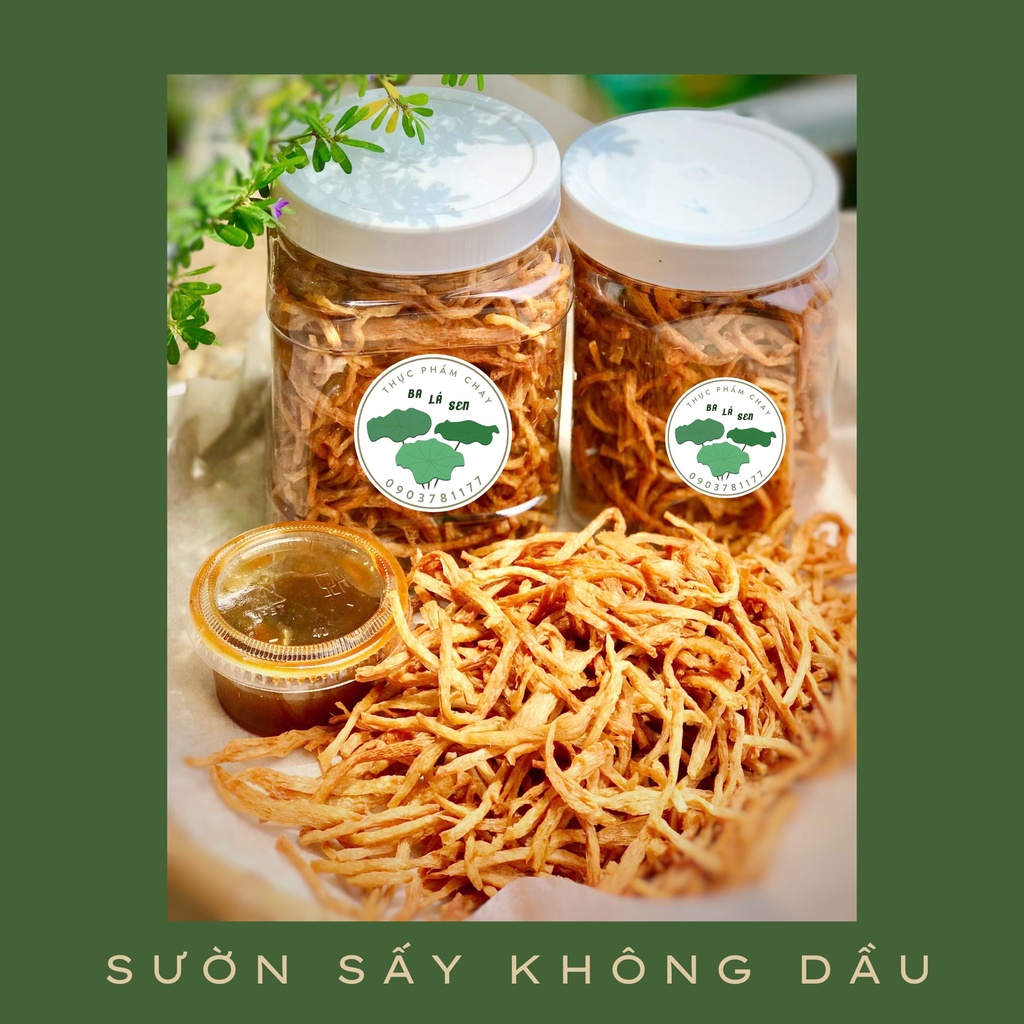 [Thực phẩm chay ăn liền] Sườn non chay sấy giòn không dầu Ba Lá Sen chế biến sẵn, bảo quản lâu 180g | BigBuy360 - bigbuy360.vn