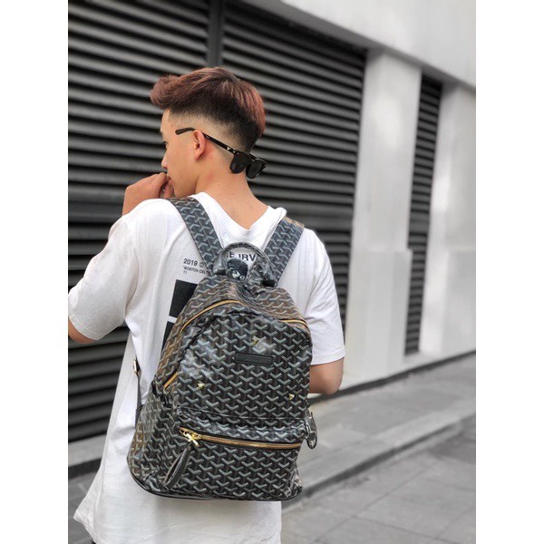 (CHÍNH HÃNG) Balo da Edmond QSN basic 2 màu trắng đen thời trang tiện dụng nam nữ