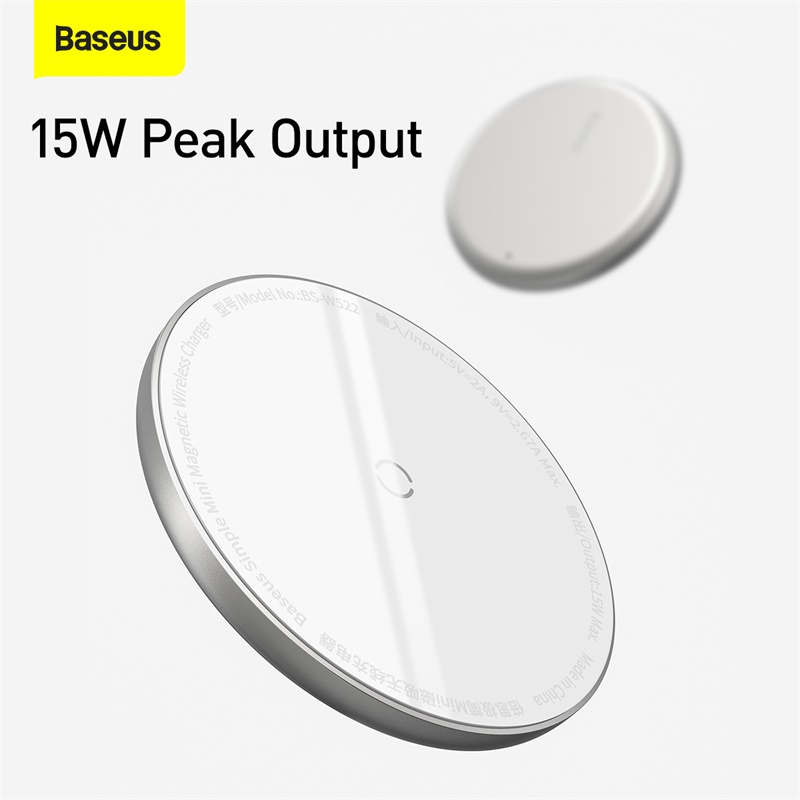 BASEUS Đế Sạc Nam Châm Mini Không Dây Cho Iphone 12
