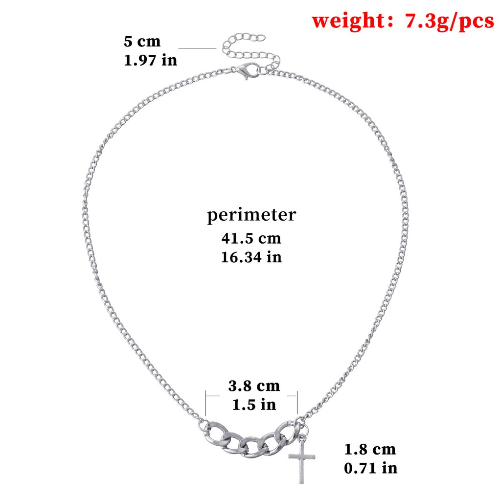 Vòng Cổ Dây Chuyền Nữ Charm Chữ Thập Nhỏ Cá Tính N12