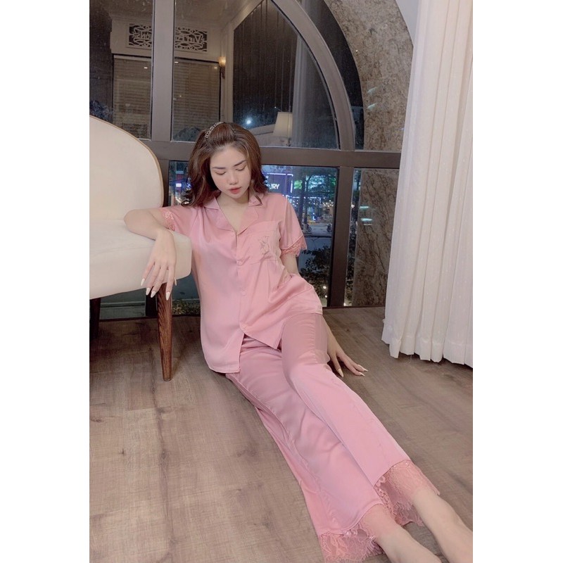 Đồ Bộ Pijama Lụa Latin,chất liệu siêu mát-mịn, không nhăn- không phai màu