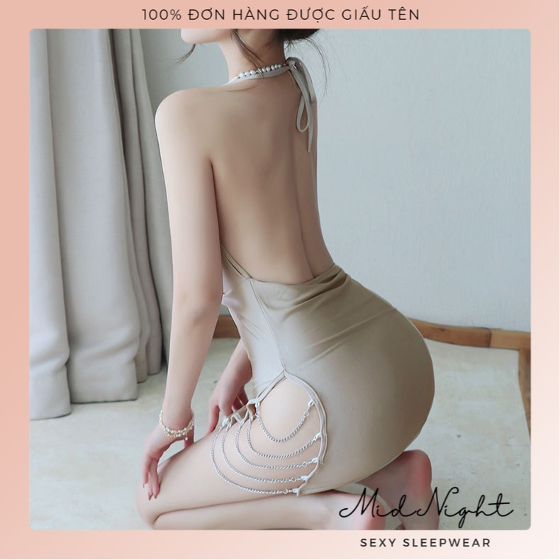 Váy Ngủ Sexy Gợi Cảm Cho Nữ Phong Cách Luxury - Đồ Lót Quyến Rũ Chất Liệu Ren Xuyên Thấu Khiêu Gợi Mid Night Sexy | BigBuy360 - bigbuy360.vn