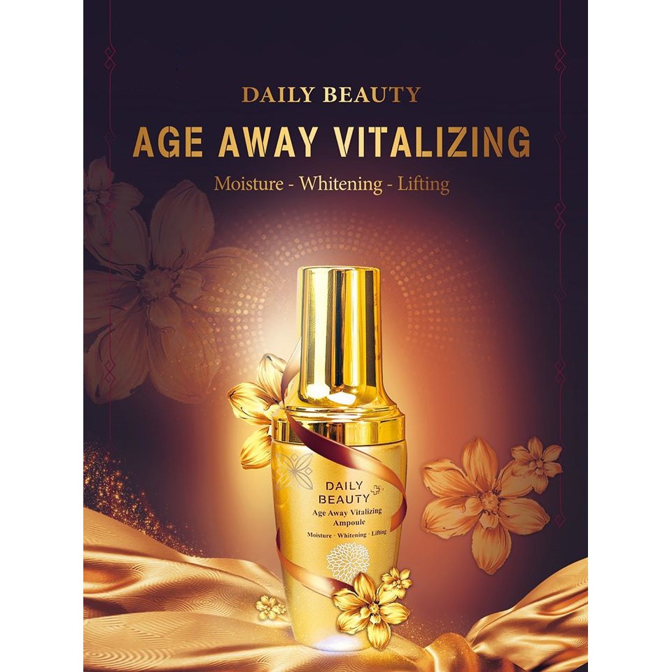 Serum dưỡng da cao cấp làm trắng, xóa nếp nhăn, phục hồi da yếu Hàn Quốc Daily Beauty Age Away Vitalizing | BigBuy360 - bigbuy360.vn