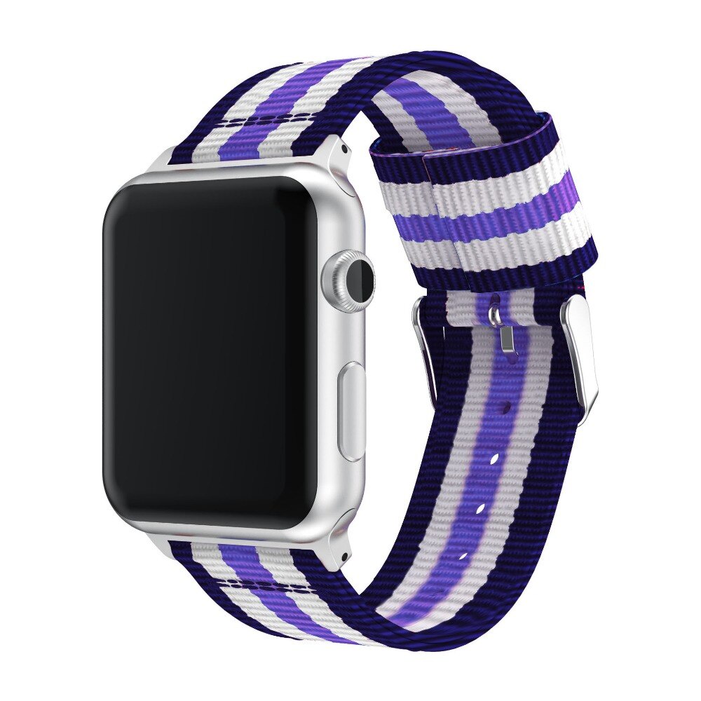Dây đeo đồng hồ thông minh vải canvas cho Apple Watch 5 4 44mm/ 42mm iWatch 3 40mm/ 38mm