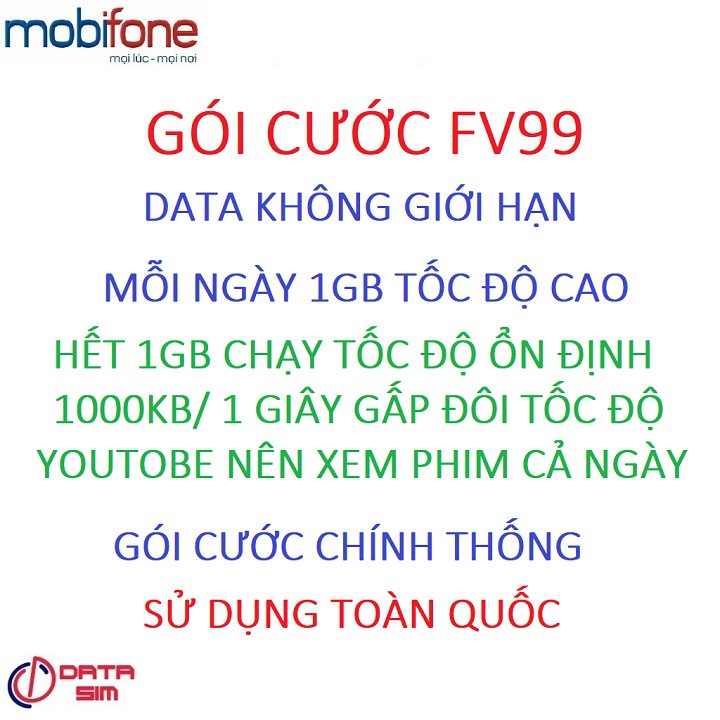 Sim 4G tỷ GB mobifone sử dụng toàn quốc có sẵn 2 tháng sử dụng-99