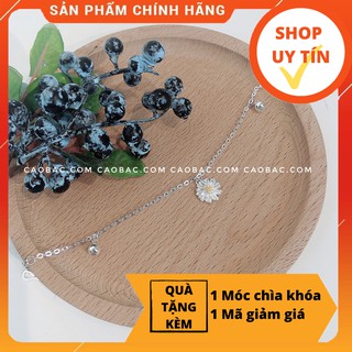 Lắc tay bạc nữ 🌻freeship 🌻 lắc tay 1 hoa cúc bi