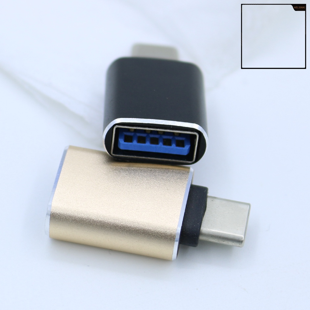 Đầu Chuyển Đổi Type-C Sang Usb 3.0 Otg Mini Bằng Kim Loại Cho Điện Thoại Di Động