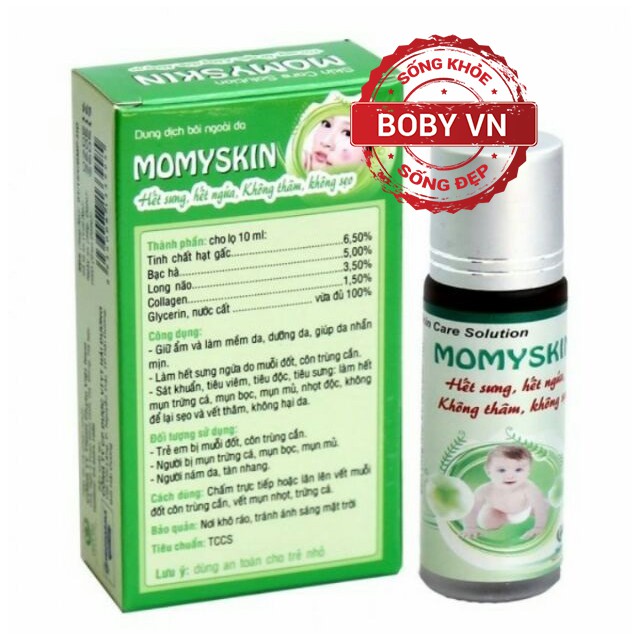 Bôi chống muỗi và côn trùng Momyskin thảo dược dạng lăn cho bé - An toàn - Chính hãng